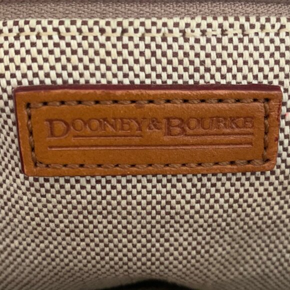 Dooney and Bourke Grey and Pink Canvas and Leather Vintage Shoulder bag Large - Picture 13 of 13